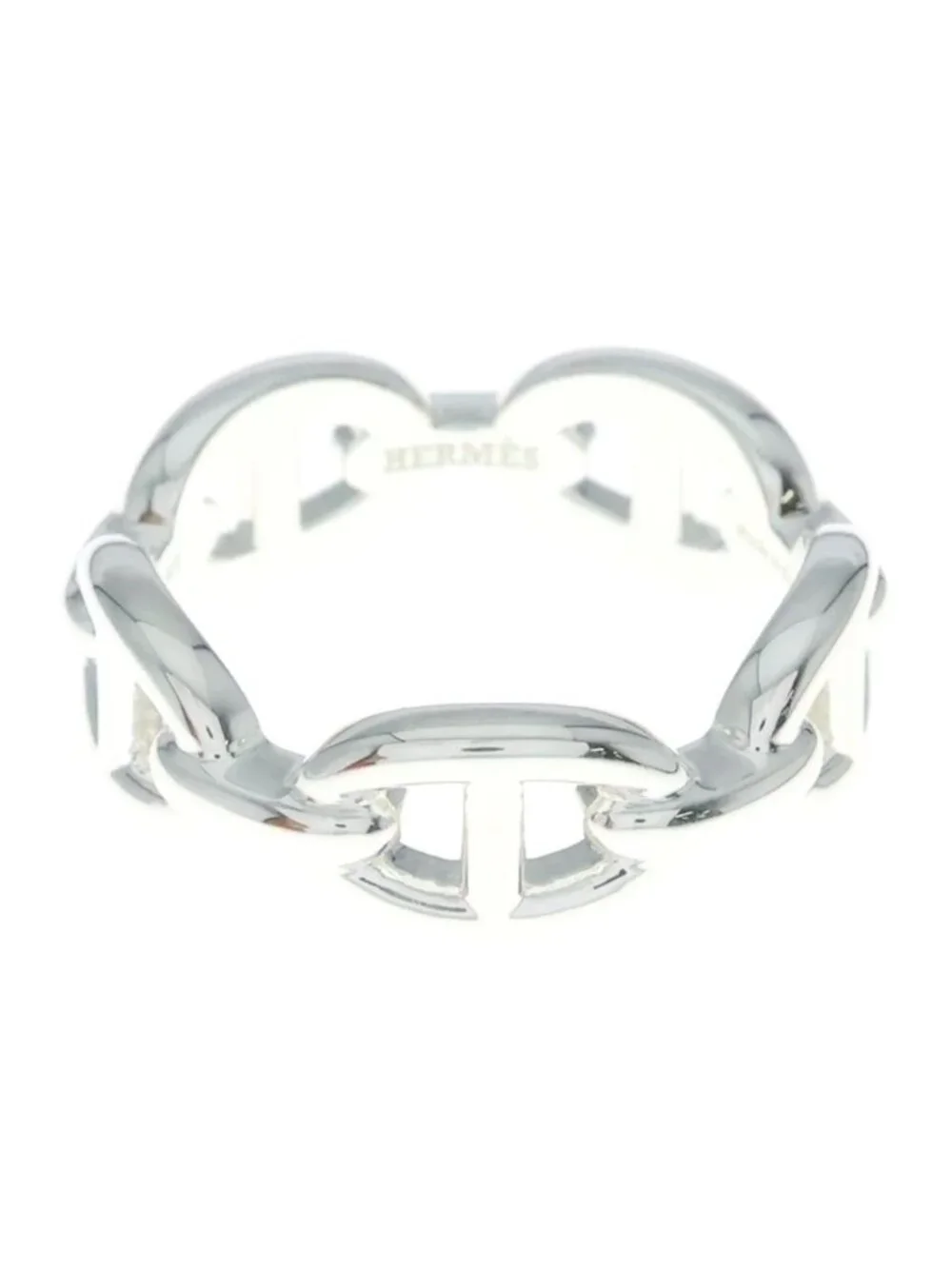 Hermes Chaine D'ancre Enchainee PM Ring 57 Silver